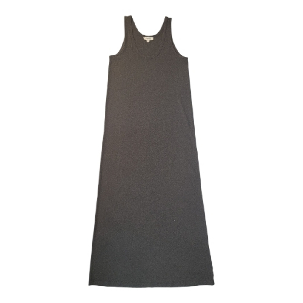 Madewell Stretchy Charcoal Grey Sleeveless Maxi Dress